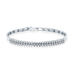 Brățară din aur alb cu pietre Diamant