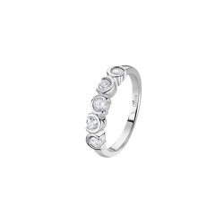 Inel din argint  cu pietre Cubic Zirconia Incolor