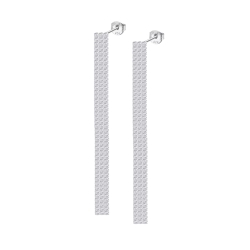 Cercei Pusete din argint  cu pietre Cubic Zirconia Incolor