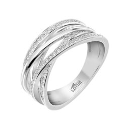 Inel din argint  cu pietre Cubic Zirconia Incolor
