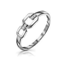 Inel din argint  cu pietre Cubic Zirconia Incolor