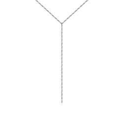 Colier din aur alb fără pietre