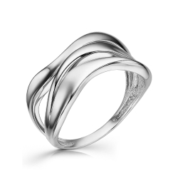 Inel din aur alb fără pietre