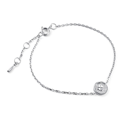 Brățară din argint  cu pietre Diamant