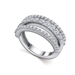 Inel din argint  cu pietre Cubic Zirconia Incolor