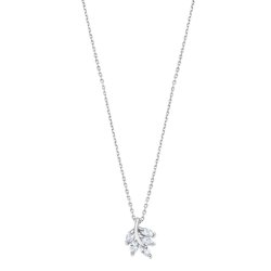 Colier din argint  cu pietre Cubic Zirconia Incolor