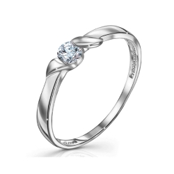 Inel din argint  cu pietre Cubic Zirconia Incolor