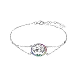 Brățară din argint cu Cubic Zirconia Multicoloră
