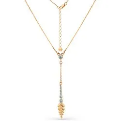 Colier din aur roșu cu Cubic Zirconia Incolor