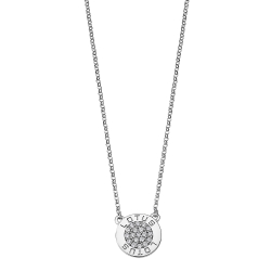 Colier din argint  cu pietre Cubic Zirconia Incolor