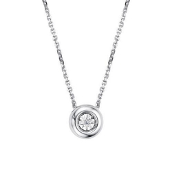 Колье из серебра с камнями Бриллиант