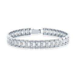 Brățară din aur alb cu pietre Diamant