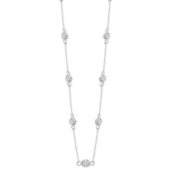 Colier din argint cu Cubic Zirconia Incolor