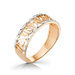 Inel din aur roșu fără pietre