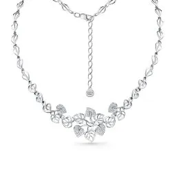 Colier din aur alb cu Cubic Zirconia Incolor