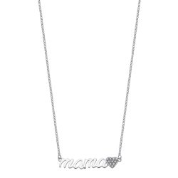 Colier din argint  cu pietre Cubic Zirconia Incolor