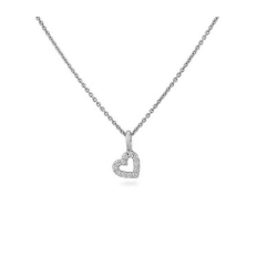 Подвеска из белого золота с камнями Бриллиант