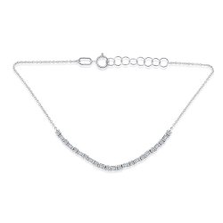 Brățară din aur alb cu pietre Diamant
