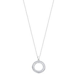 Colier din argint  cu pietre Cubic Zirconia Incolor