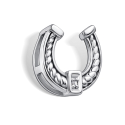 Подвеска из серебра с камнями Бриллиант